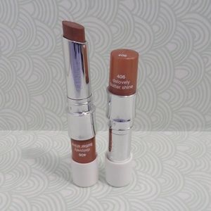 CLINIQUE💥 BUTTER SHINE LIPSTICK #406 DELOVELY WHITE CAP - LOT OF 2💥
